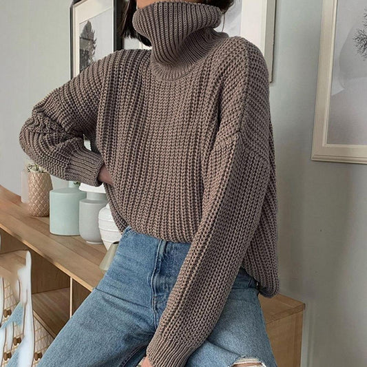 Turtleneck Knitted Pullover