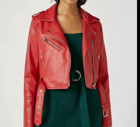 Faux Short Leather jacket