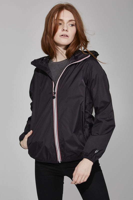 Rain Jacket and Windbreaker in Black