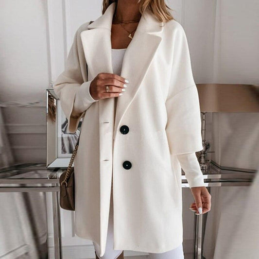 Turn-down Woolen Coat