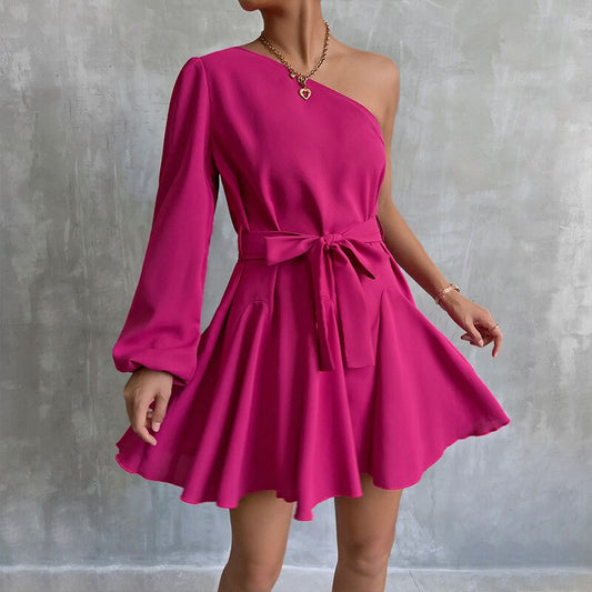 Diagonal Pink Dresses