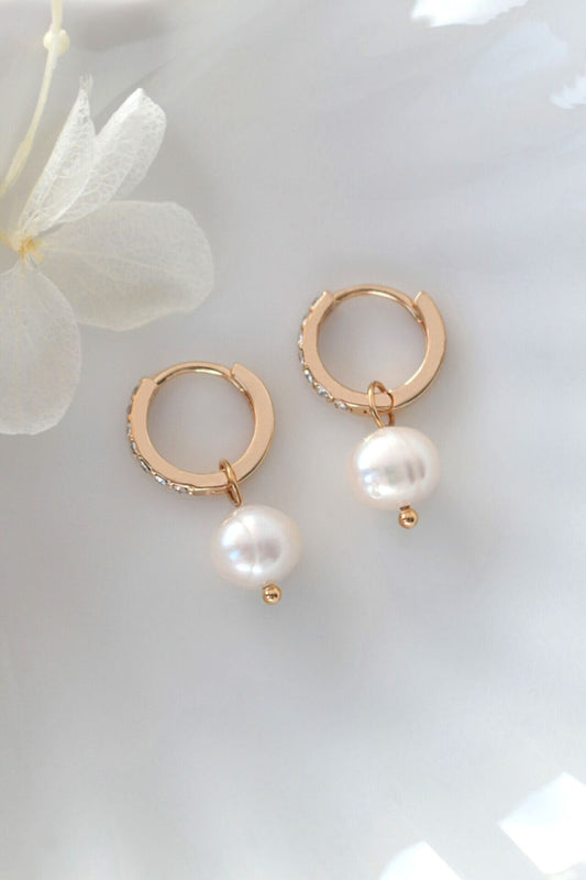 Baroque Freshwater Pearl Hoops