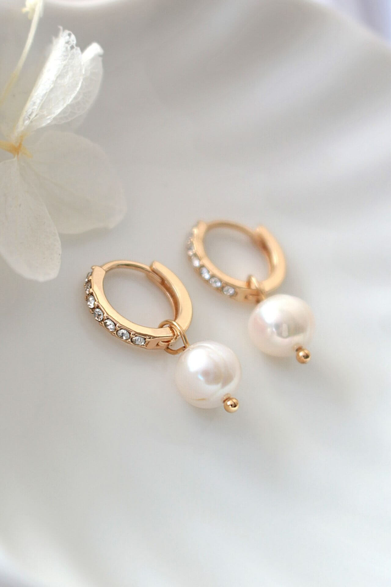 Baroque Freshwater Pearl Hoops