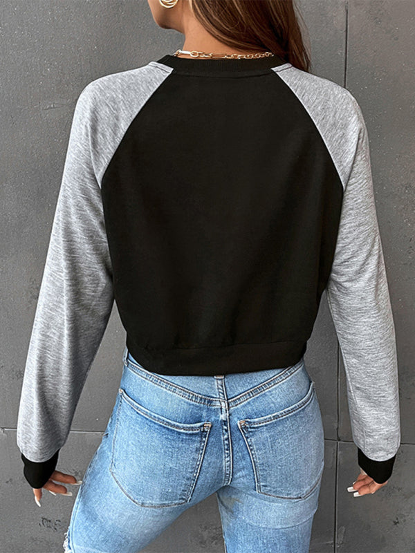 Cropped Raglan Long Sleeve