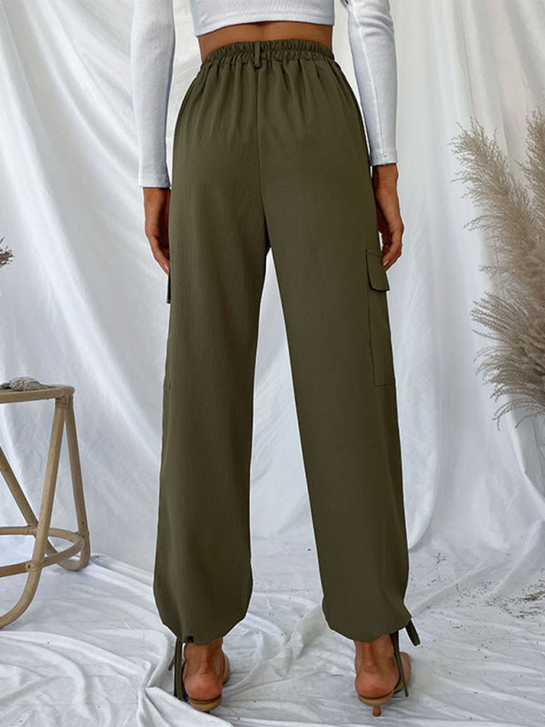 Solid casual pants