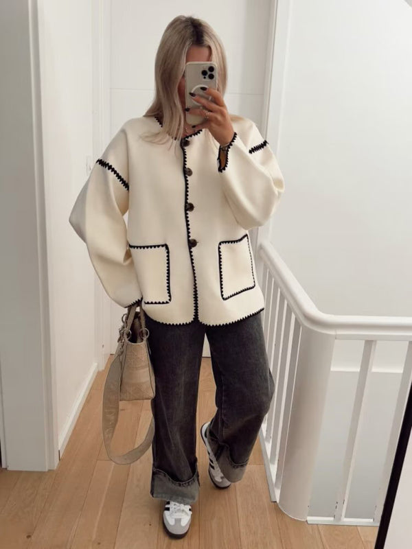 Button Knitted Jacket