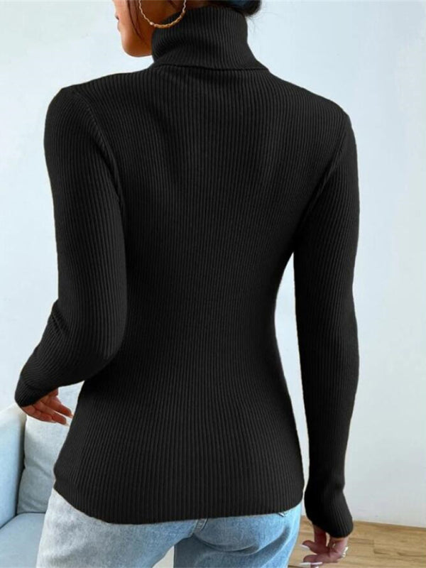 Turtleneck knit top