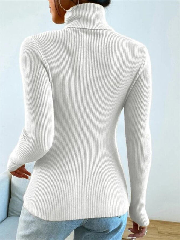 Turtleneck knit top